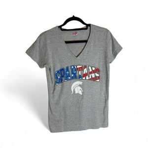 LAT  XL women’s grey MSU FREEDOM super soft T-shirt